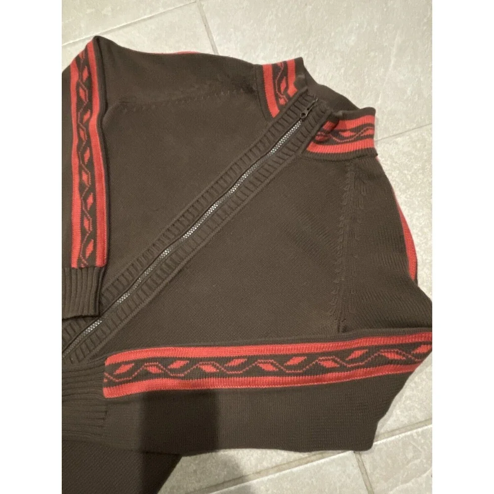 REI Sweater Women's Large Brown‎ Full Zip Knit Cardigan Long Sleeve Outdoors - Picture 2 of 5